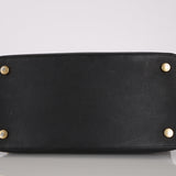 Limited Edition Louis Vuitton Black Calfskin Haute Maroquinerie Lockit GM