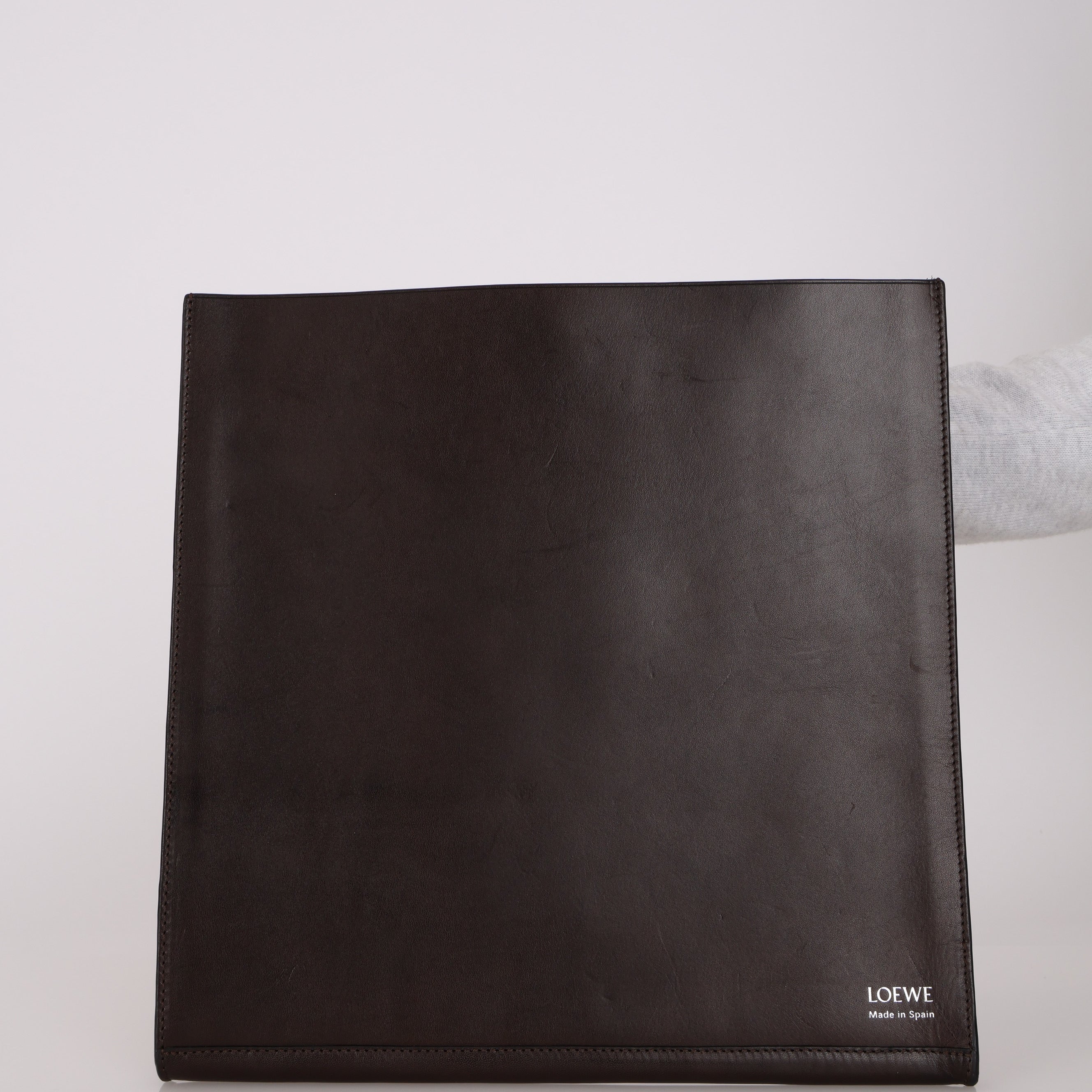 Loewe Leather Anagram Record Player Sleeve