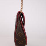 Louis Vuitton Perforated Monogram Flore Saumur Clutch