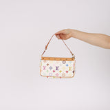 Limited Edition Louis Vuitton x Takashi Murakami Blanc Multicolor Pochette
