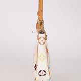 Limited Edition Louis Vuitton x Takashi Murakami Blanc Multicolor Pochette