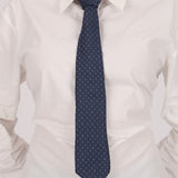 Louis Vuitton Navy Micro Monogram Silk Tie