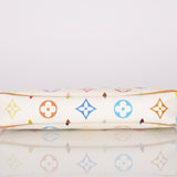 Limited Edition Louis Vuitton x Takashi Murakami Blanc Multicolor Pochette
