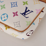 Limited Edition Louis Vuitton x Takashi Murakami Blanc Multicolor Pochette