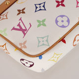 Limited Edition Louis Vuitton x Takashi Murakami Blanc Multicolor Pochette