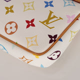 Limited Edition Louis Vuitton x Takashi Murakami Blanc Multicolor Pochette