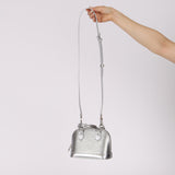 Louis Vuitton Metallic Silver Epi Alma BB