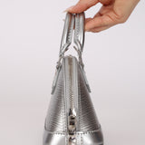 Louis Vuitton Metallic Silver Epi Alma BB