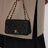 Chanel 1989 Lambskin Full Flap Bag 24K GP