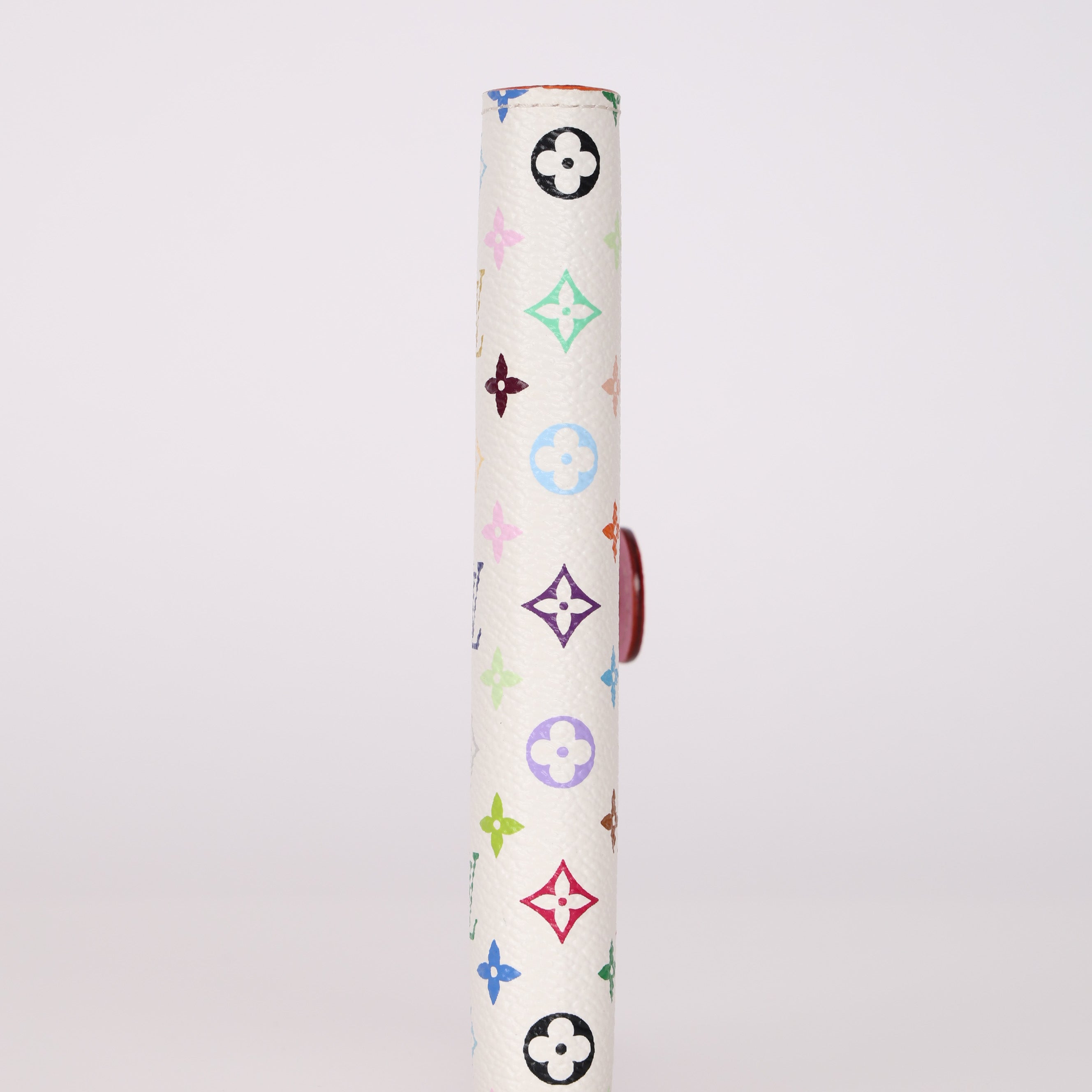 Limited Edition Louis Vuitton x Takashi Murakami Multicolor Monogram Blanc Agenda Cover PM