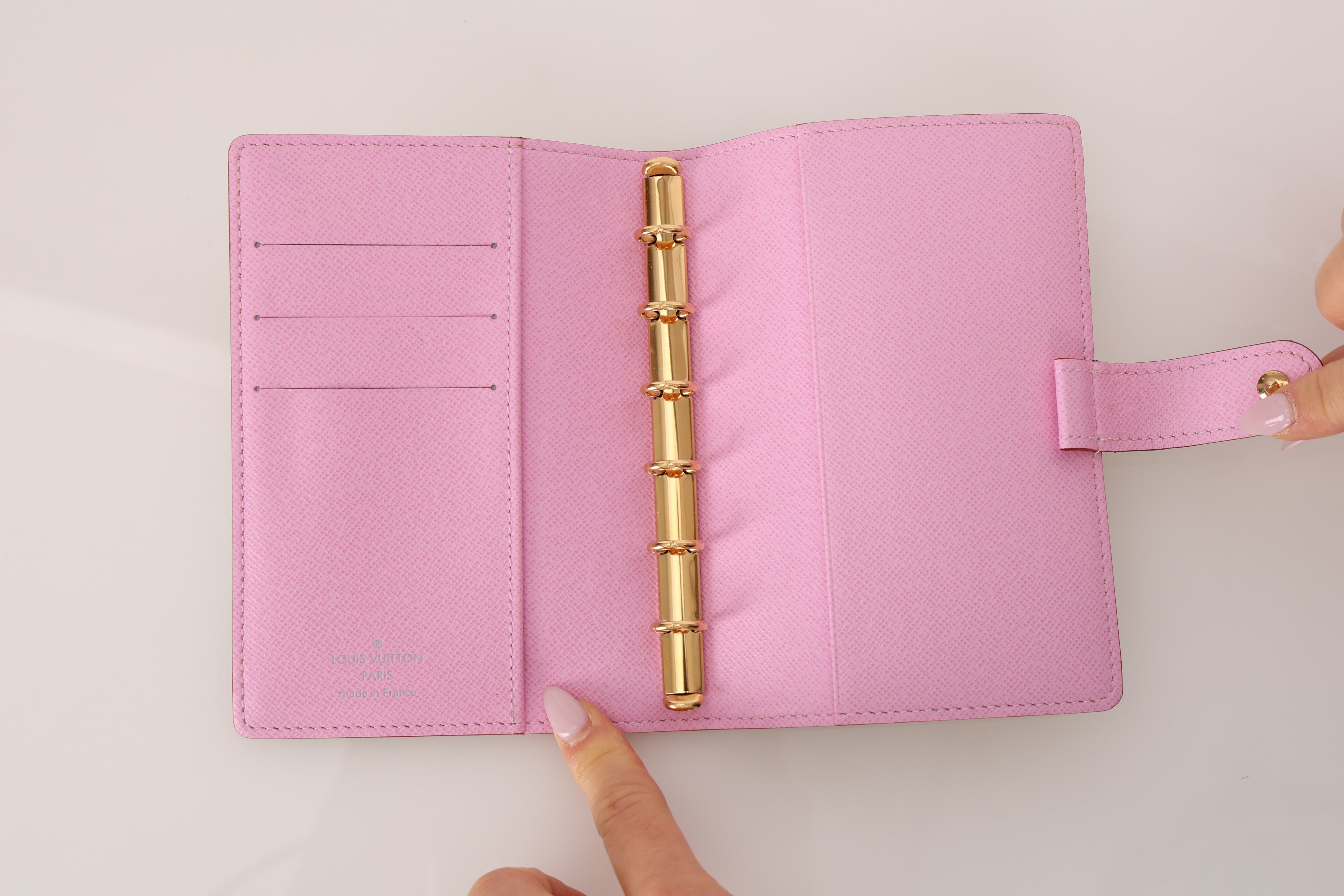 Limited Edition Louis Vuitton x Takashi Murakami Multicolor Monogram Blanc Agenda Cover PM
