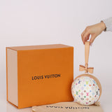 Ultra-Rare Louis Vuitton x Takashi Murakami Multicolor White Koro Koro Clutch