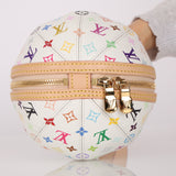 Ultra-Rare Louis Vuitton x Takashi Murakami Multicolor White Koro Koro Clutch
