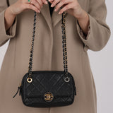 Chanel 2019 Calfskin Interlocking CC Small Camera Bag