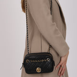 Chanel 2019 Calfskin Interlocking CC Small Camera Bag
