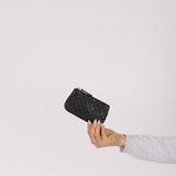 Gucci Black Guccissima Embossed Keypouch
