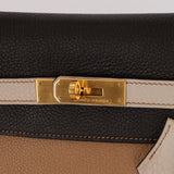 Limited Edition Hermes 2003 Tricolore Taurillon Clemence Kelly 32 Retourne BGHW