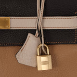 Limited Edition Hermes 2003 Tricolore Taurillon Clemence Kelly 32 Retourne BGHW