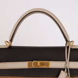 Limited Edition Hermes 2003 Tricolore Taurillon Clemence Kelly 32 Retourne BGHW