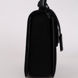 Gucci Black Felt Turnlock Top Handle Bag