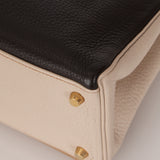 Limited Edition Hermes 2003 Tricolore Taurillon Clemence Kelly 32 Retourne BGHW