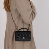 Chanel 2023 Lambskin Classic Top Handle