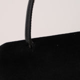 Gucci Black Felt Turnlock Top Handle Bag