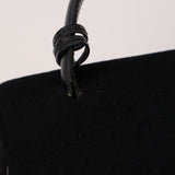 Gucci Black Felt Turnlock Top Handle Bag