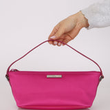 Gucci Raspberry Rose Satin Boat Pochette
