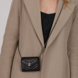 Chanel 2018 Chevron Lambskin Cardholder on Chain