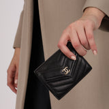 Chanel 2018 Chevron Lambskin Cardholder on Chain