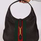 Gucci Calfskin Web Jackie with Pouch