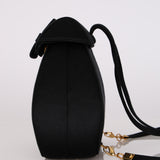 Gucci Black Satin Crystal Horsebit Minaudiere Backpack w Gucci Wallet