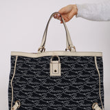 Gucci Denim Navy Abbey D-Ring Tote
