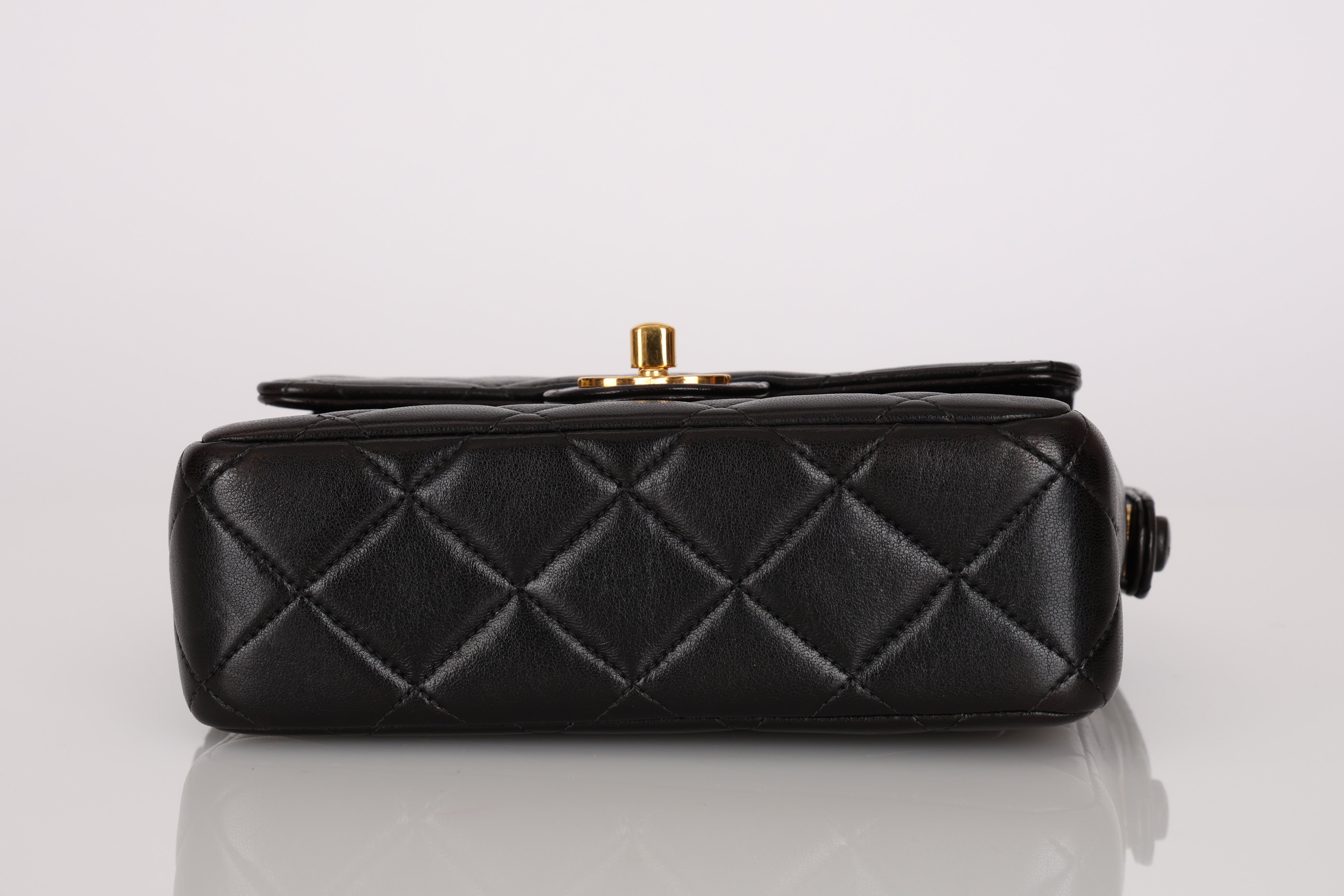 Rare Chanel 1992 Lambskin Mini Kelly 24K GP