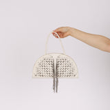 Rare Bottega Veneta Blanc Intrecciato Chain Dome Bag