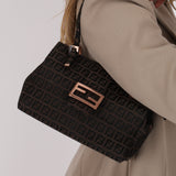 Rare Fendi Zucchino Bento Box Baguette RGHW