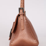 Fendi Metallic Rose Gold Selleria Mini Mamma
