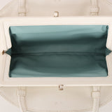 Rare Bottega Veneta Blanc Intrecciato Chain Dome Bag