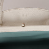 Rare Bottega Veneta Blanc Intrecciato Chain Dome Bag