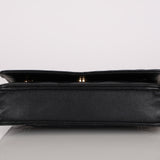 Chanel 2019 Black Lambskin Wallet on Chain GHW