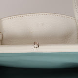 Rare Bottega Veneta Blanc Intrecciato Chain Dome Bag
