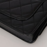 Chanel 2019 Black Lambskin Wallet on Chain GHW