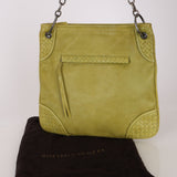 Bottega Veneta Green Intrecciato Angolo Shoulder Bag