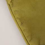 Bottega Veneta Green Intrecciato Angolo Shoulder Bag