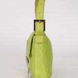 Fendi Lime Green Leather Baguette Bag