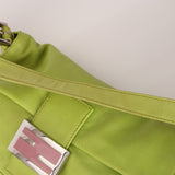 Fendi Lime Green Leather Baguette Bag
