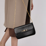 Celine Boxcalf Triomphe Chain Shoulder Bag
