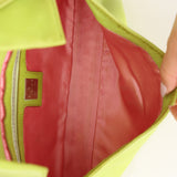 Fendi Lime Green Leather Baguette Bag