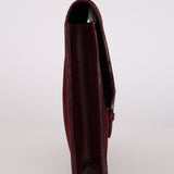 Celine Maroon Suede Macadam Clutch